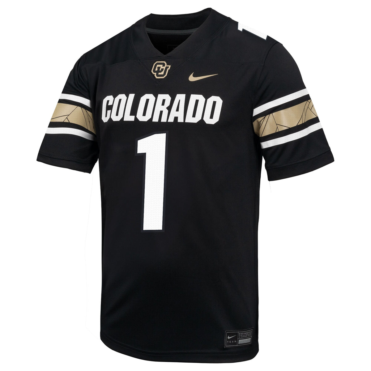 #1 Colorado Buffaloes Throwback Game Jersey - Black