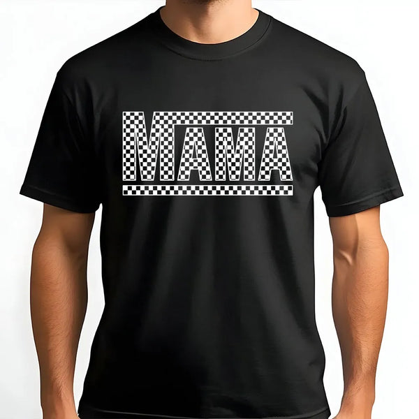 Checkered Mama Sweatshirt | Retro Checkerboard Graphic | Soft Oversized Fit | Mothers Day Gift for Mom