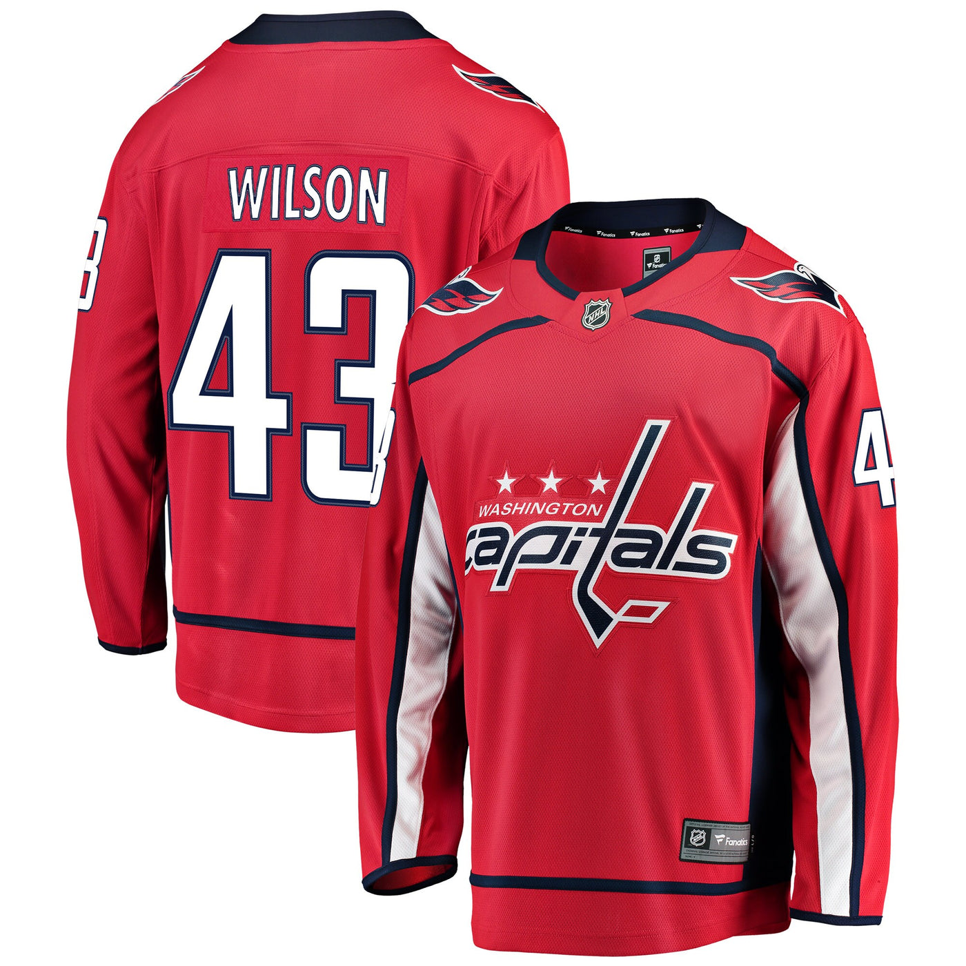 Washington Capitals Tom Wilson Fanatics Red Home Breakaway Player Jersey