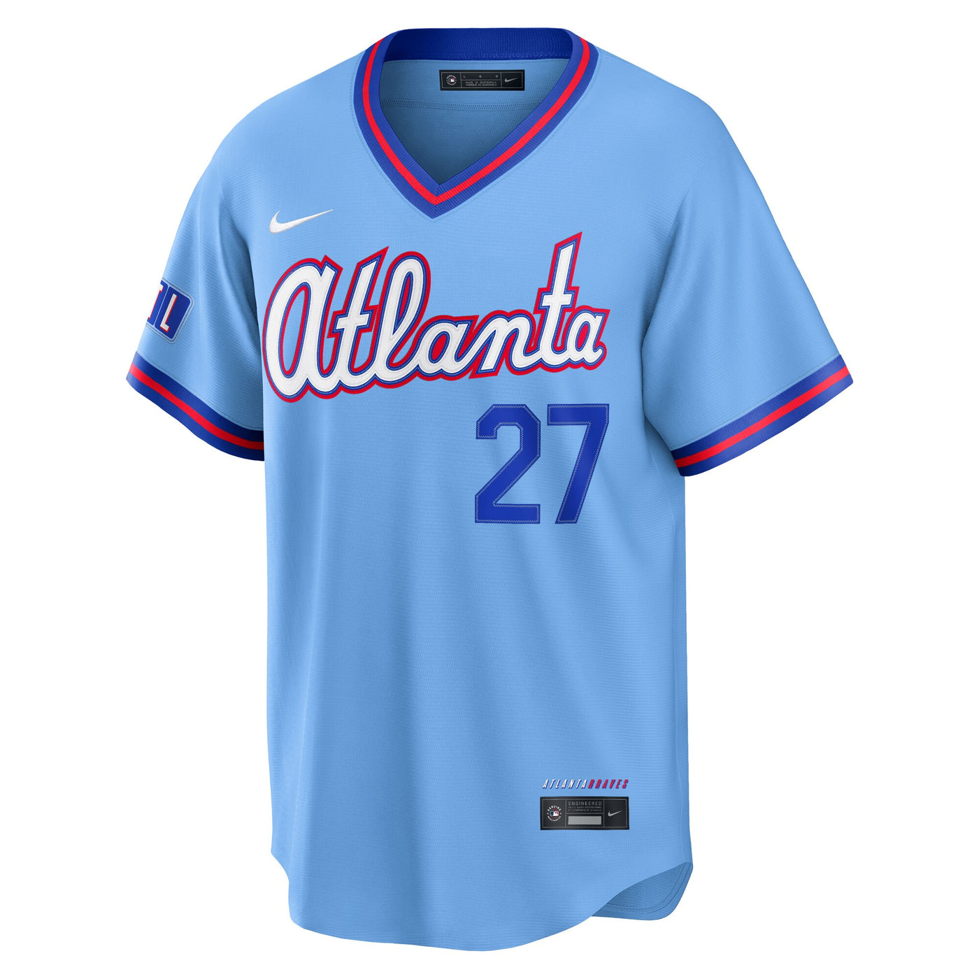 Atlanta Braves Austin Riley Nike Powder Blue 2026 City Connect Stadium Jersey