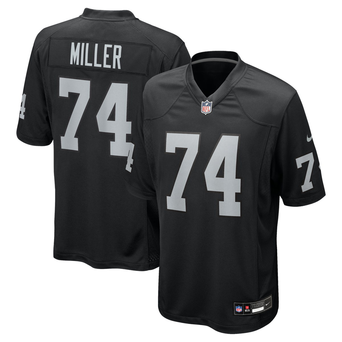 Las Vegas Raiders Kolton Miller Black Game Jersey