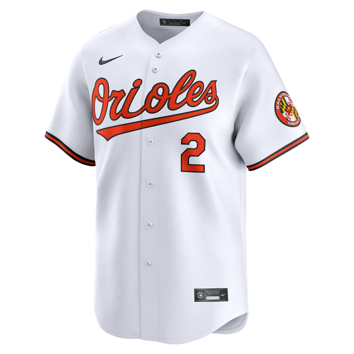 Baltimore Orioles Gunnar Henderson White Home Limited Player Jersey