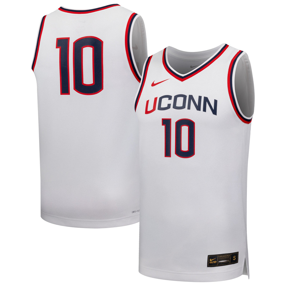 #10 UConn Huskies Replica Basketball Jersey - White