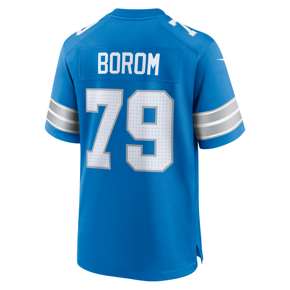 Detroit Lions Larry Borom Blue Team Game Jersey
