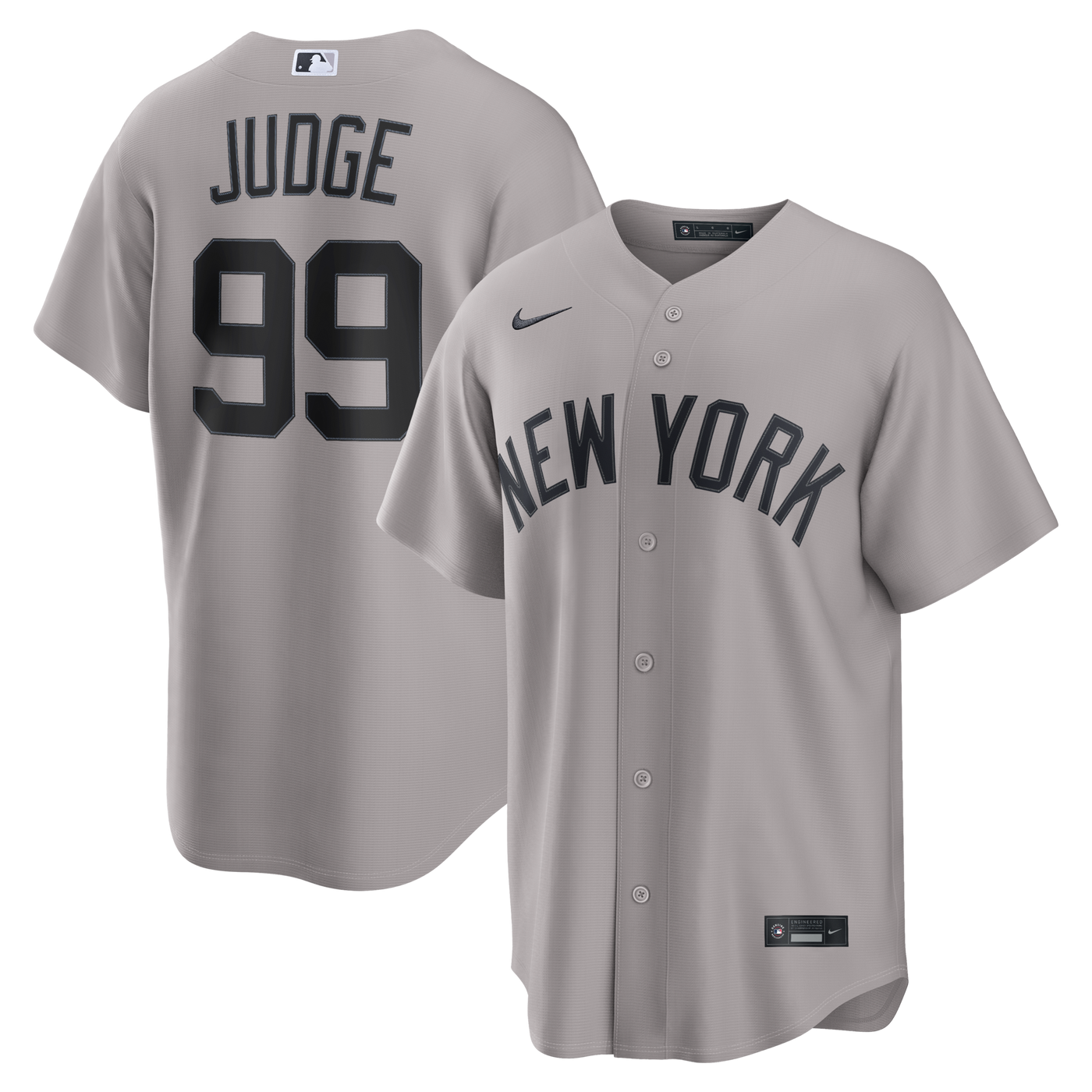 New York Yankees Aaron Judge Nike Gray Road Replica Jersey