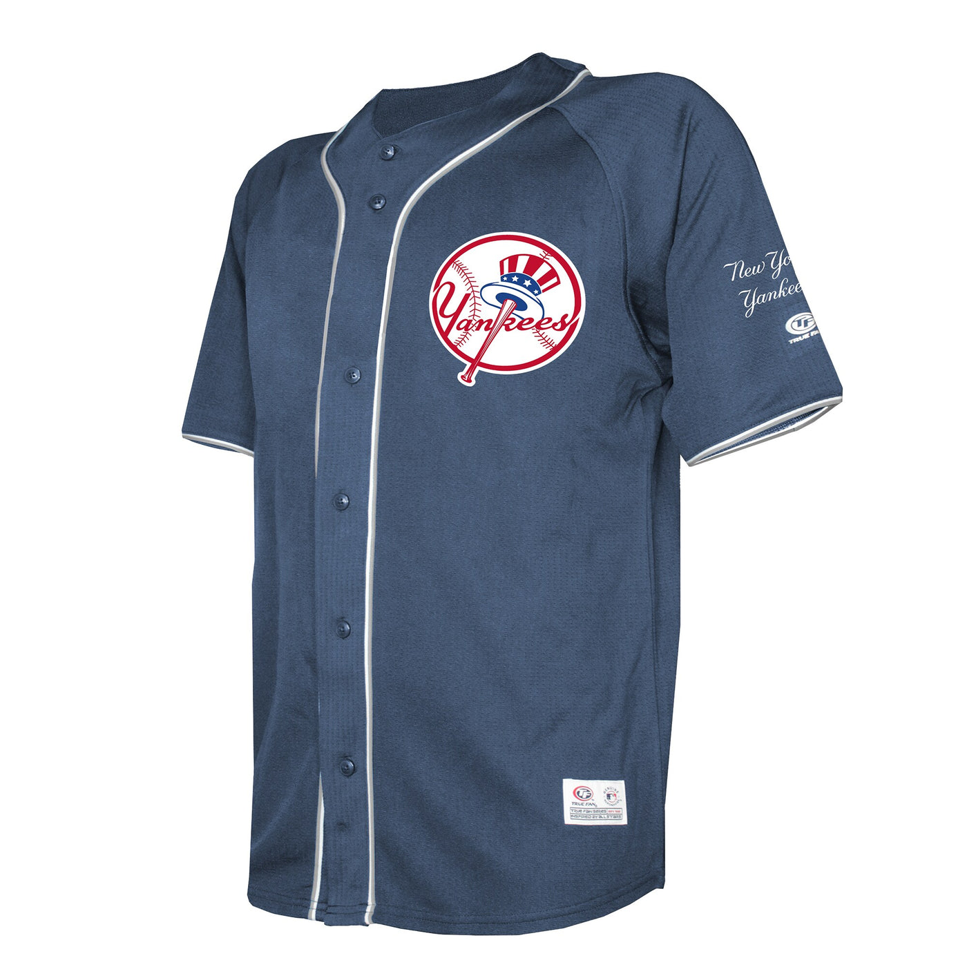 New York Yankees Stitches Navy Team Color Full-Button Fashion Jersey