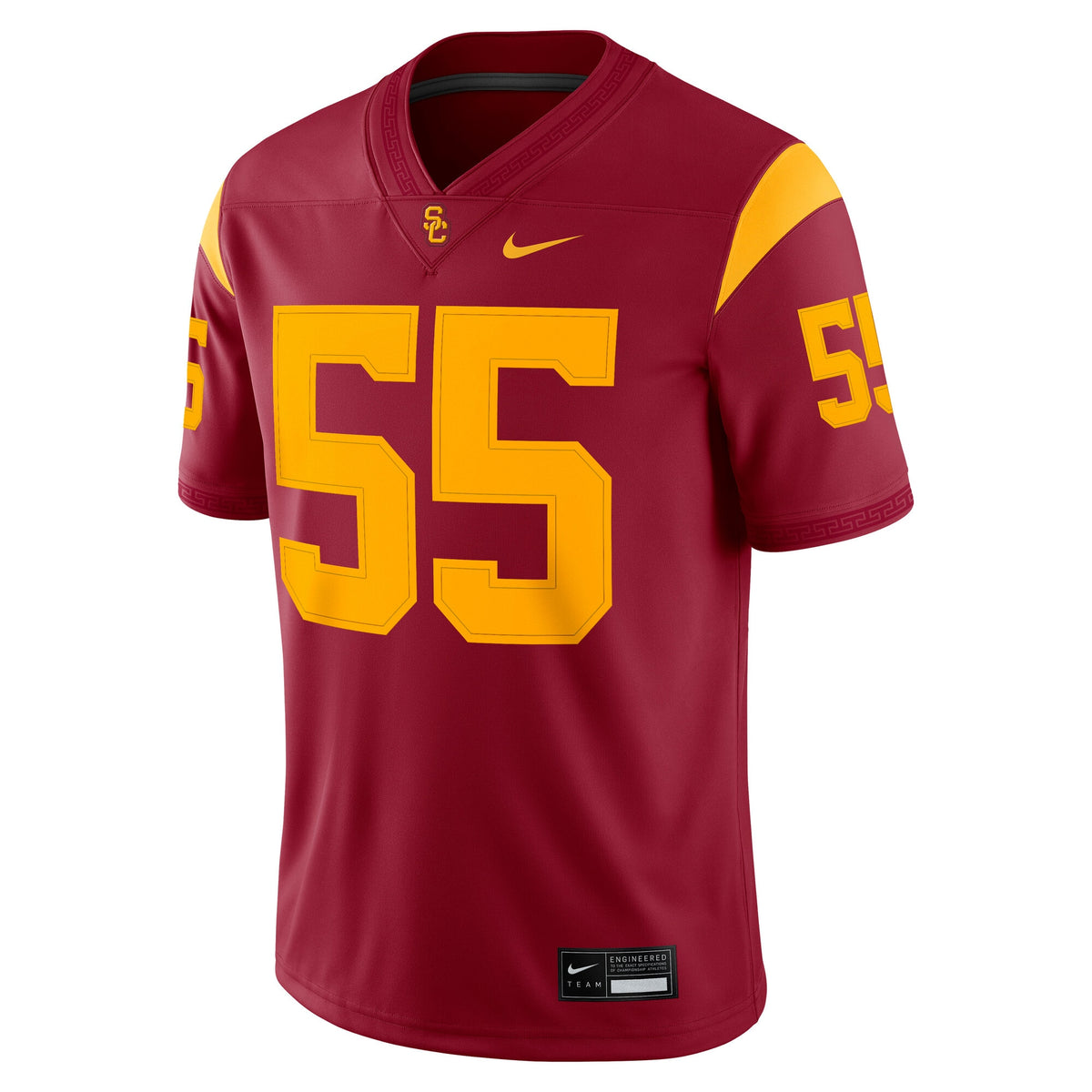#55 USC Trojans Home Game Jersey - Cardinal