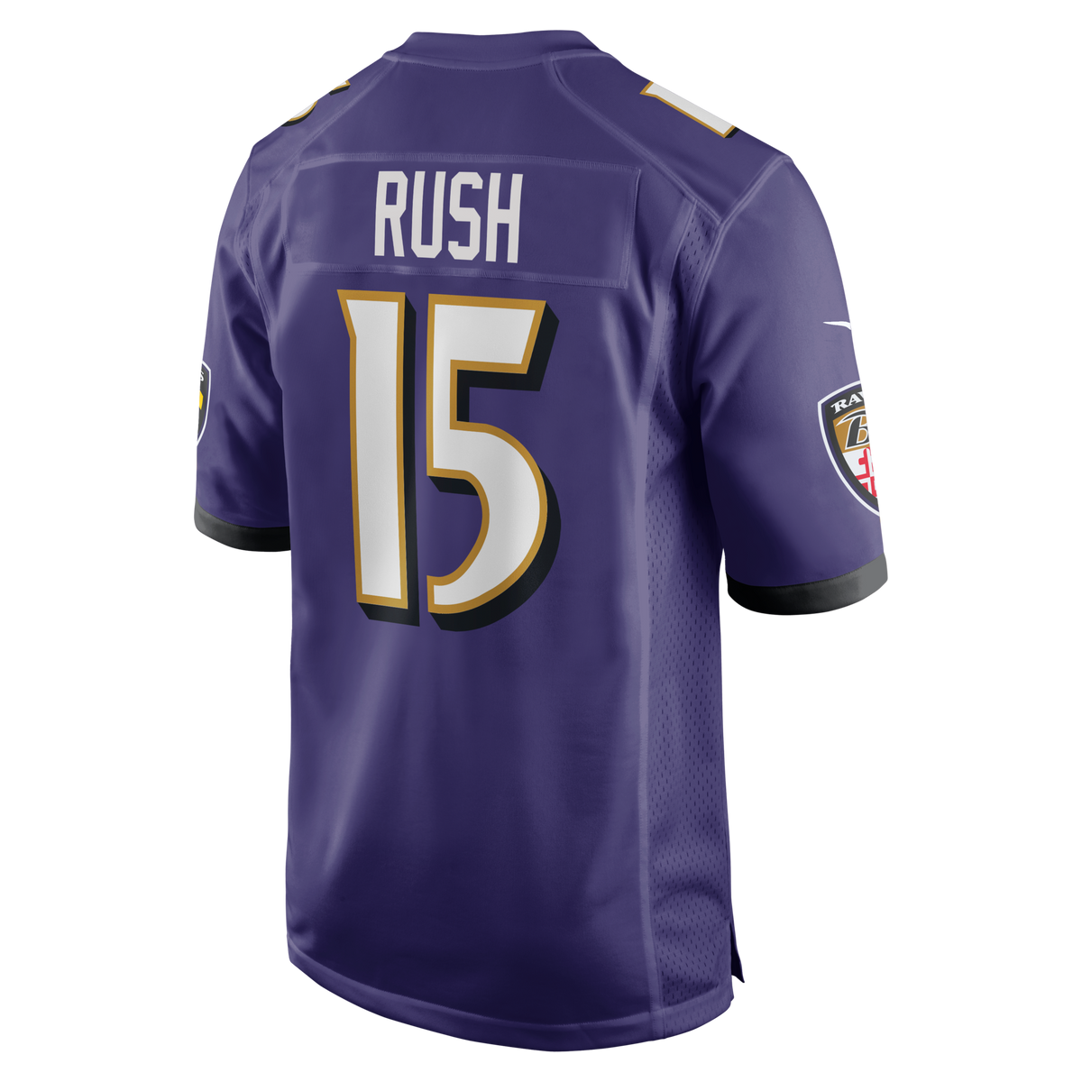Baltimore Ravens Cooper Rush Purple Team Game Jersey