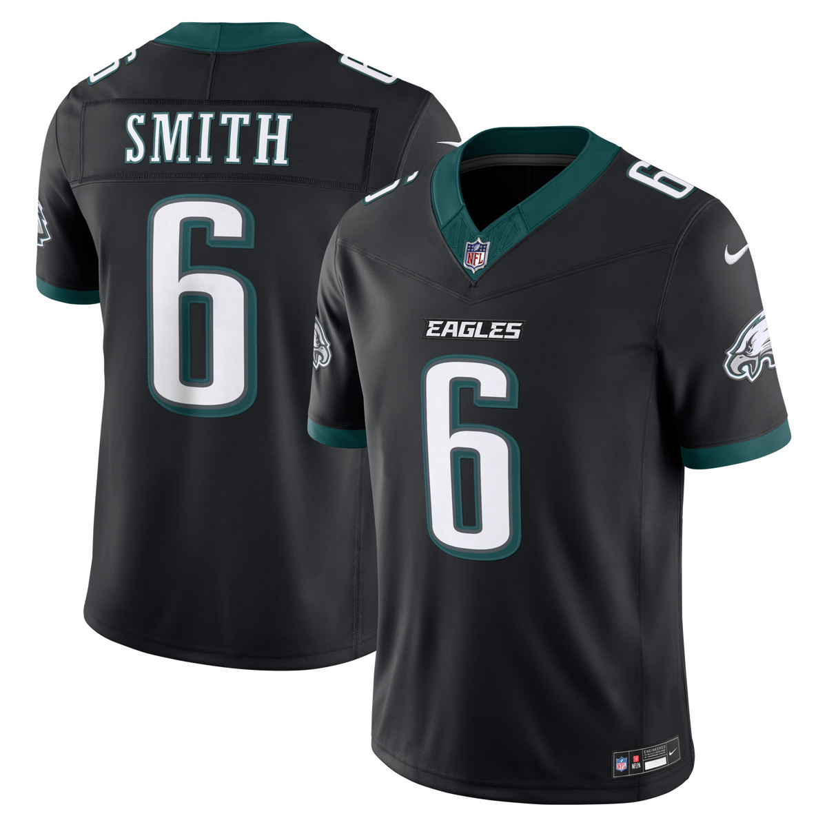 Philadelphia Eagles DeVonta Smith Black Alternate Vapor F.U.S.E. Stitched Limited Jersey