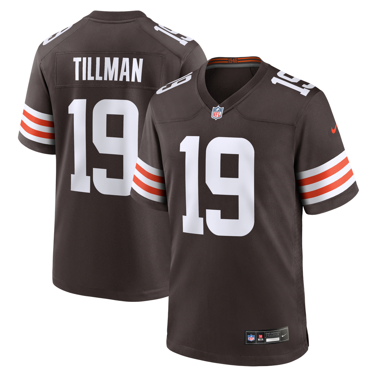 Cleveland Browns Cedric Tillman Brown Game Jersey