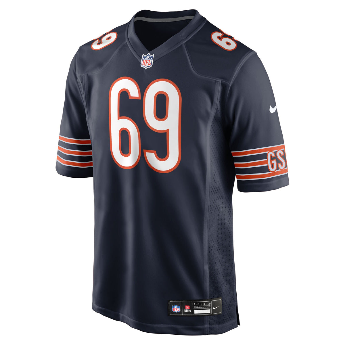Chicago Bears Jeremiah Martin Navy Team Game Jersey