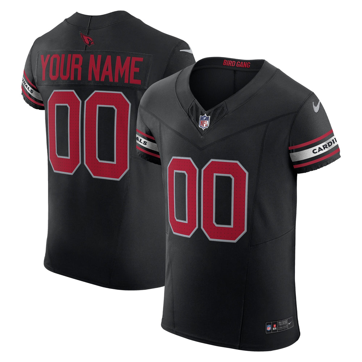 Arizona Cardinals Black Vapor F.U.S.E. Elite Custom Jersey