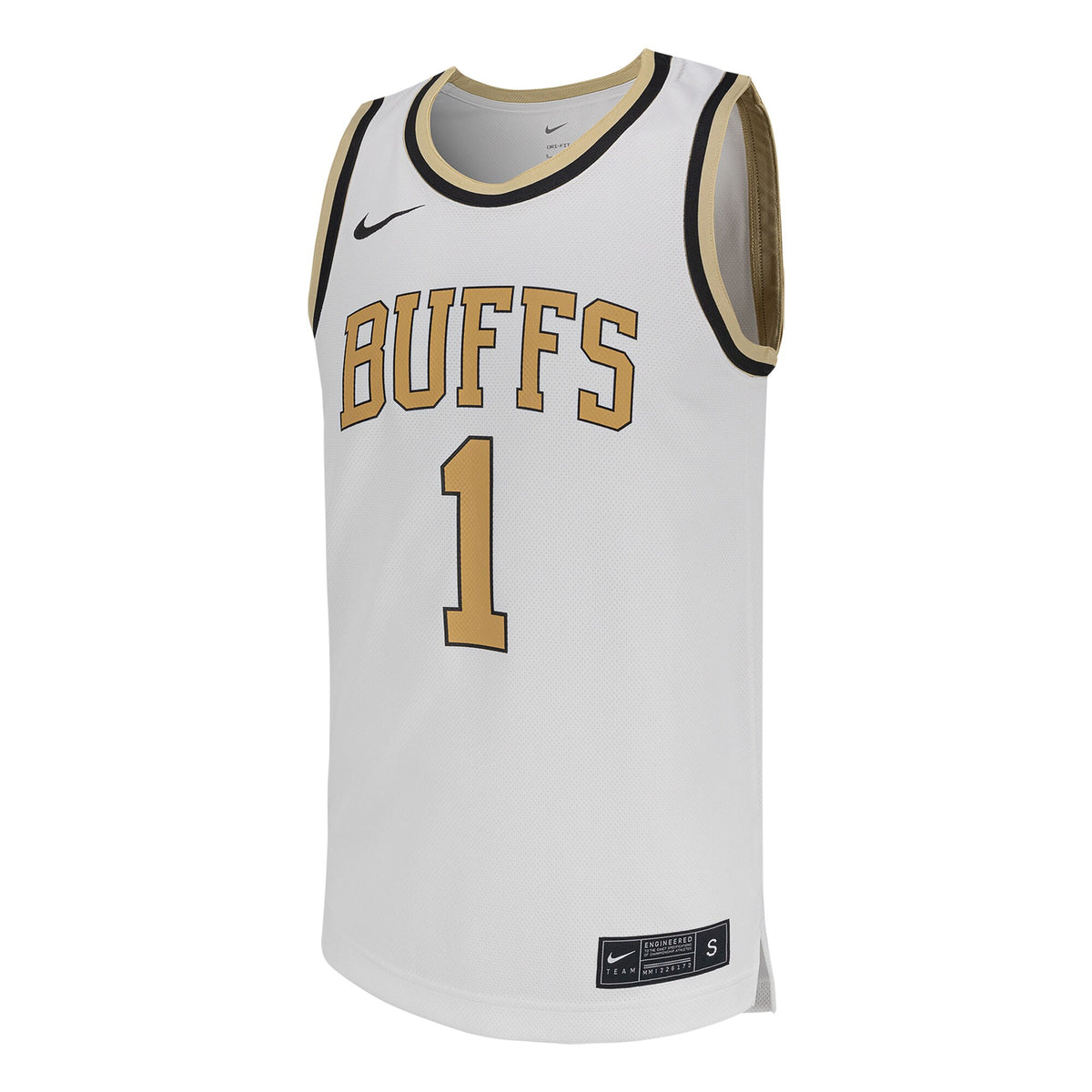 #1 Colorado Buffaloes Replica Basketball Jersey - White