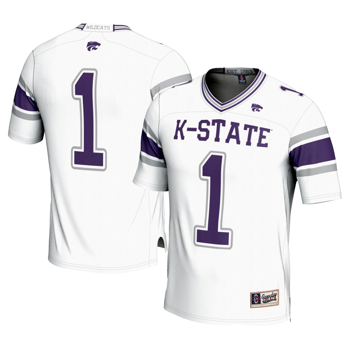 #1 Kansas State Wildcats GameDay Greats Football Jersey – White