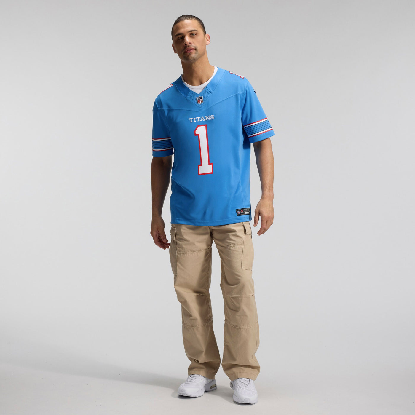 Tennessee Titans Cameron Ward Nike Light Blue Team Vapor F.U.S.E. Stitched Limited Jersey