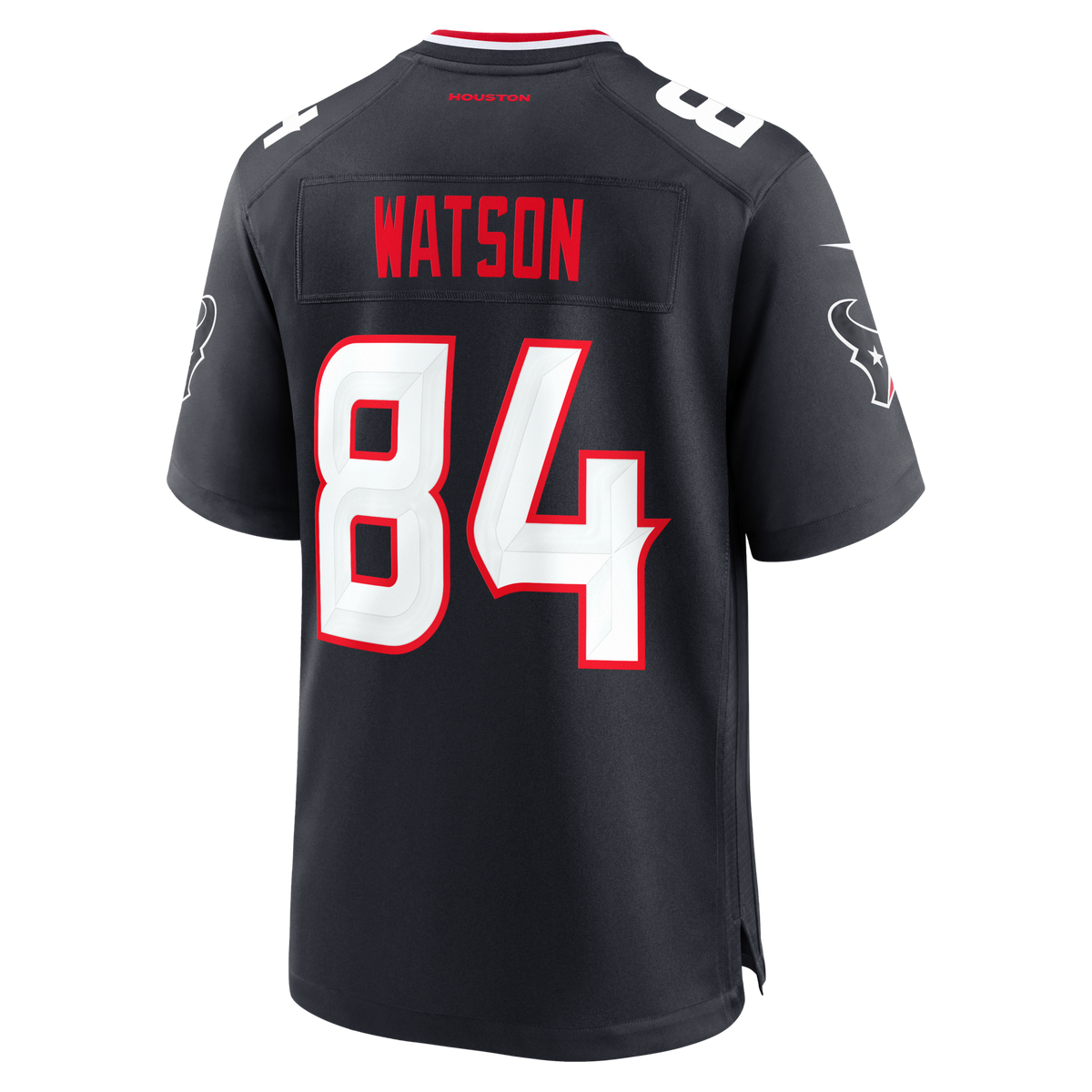 Houston Texans Justin Watson Navy Team Game Jersey