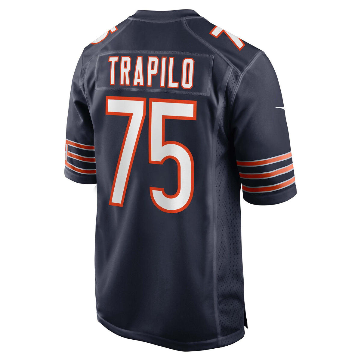 Chicago Bears Ozzy Trapilo Navy Team Game Jersey