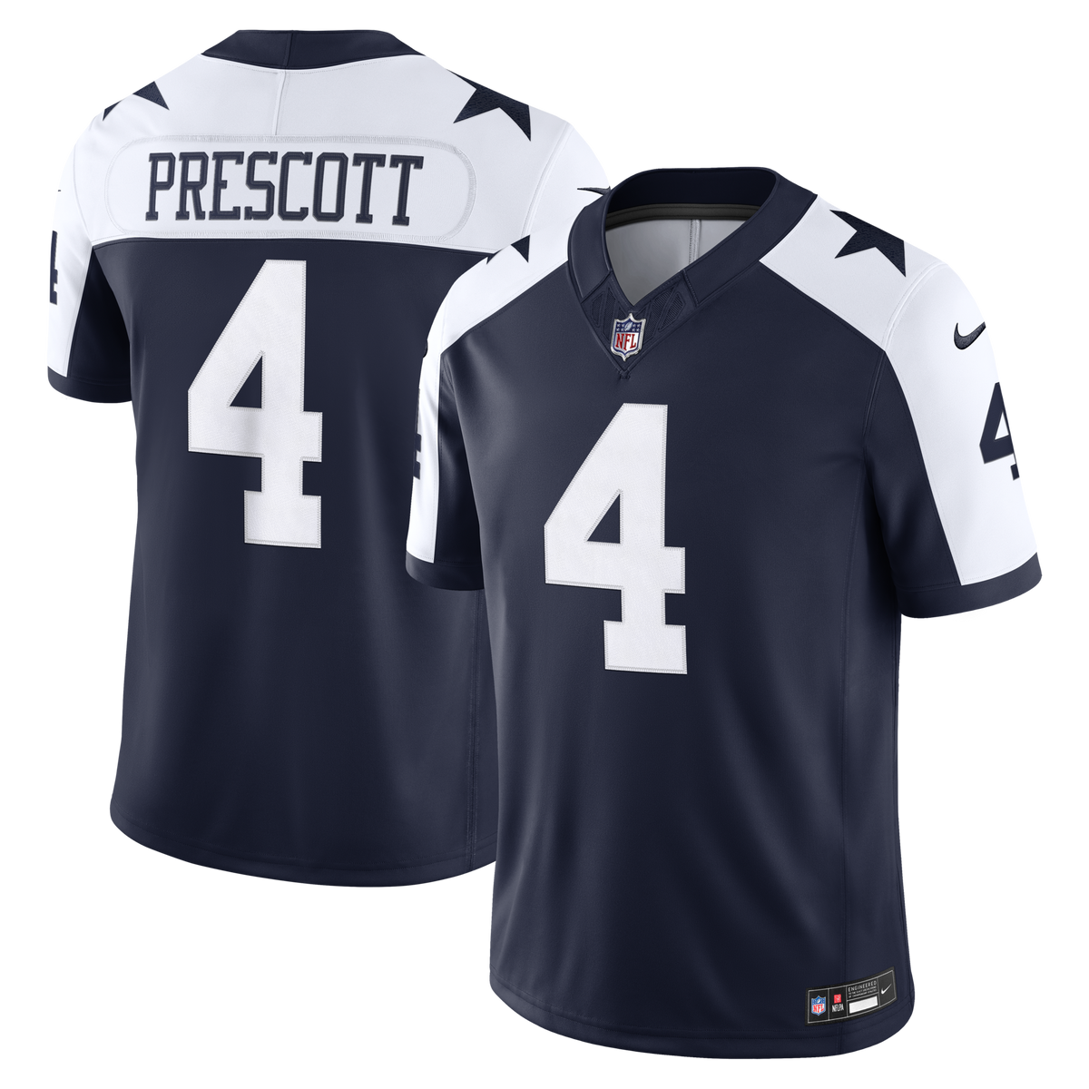 Dallas Cowboys Dak Prescott Navy Alternate Vapor F.U.S.E. Stitched Limited Jersey
