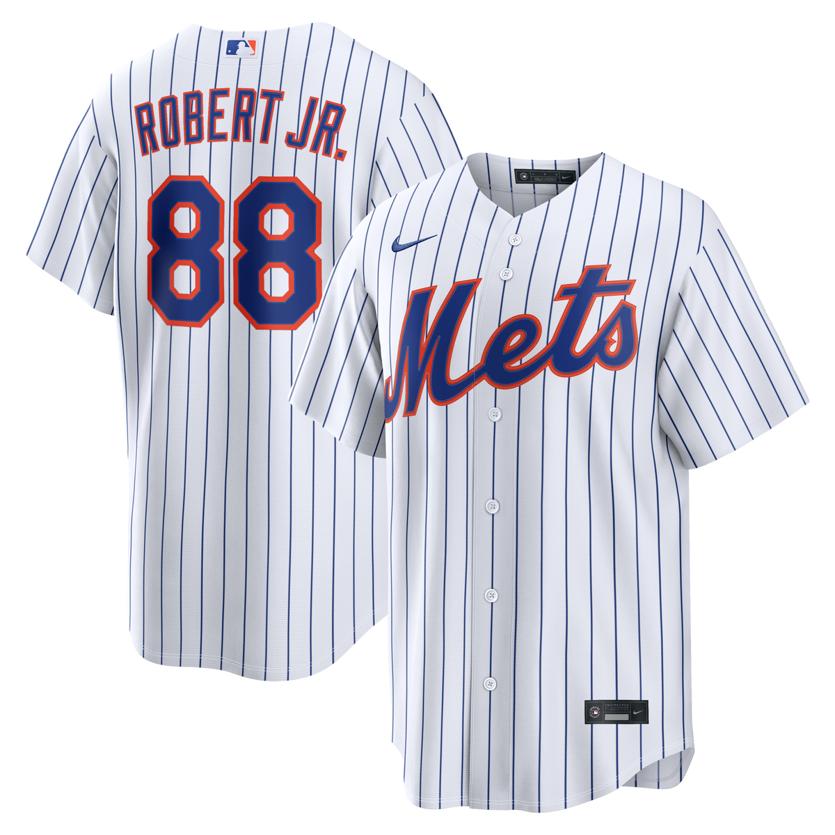 New York Mets Luis Robert Jr. White Home Replica Jersey