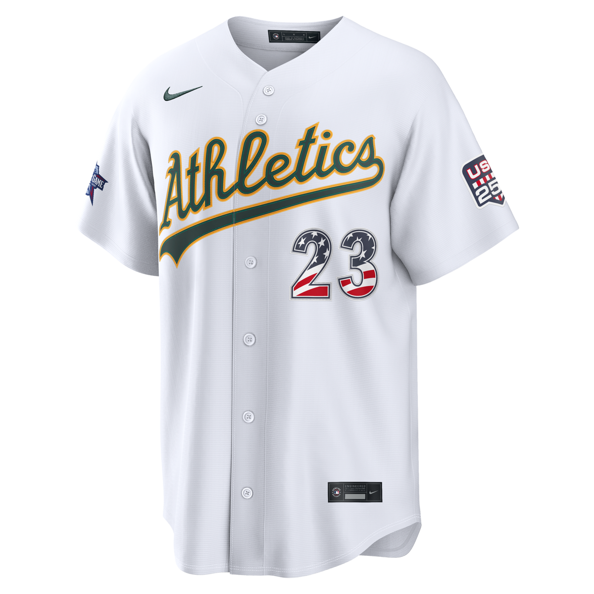 2026 All-Star Edition Stars & Stripes Athletics Shea Langeliers White Stadium Jersey