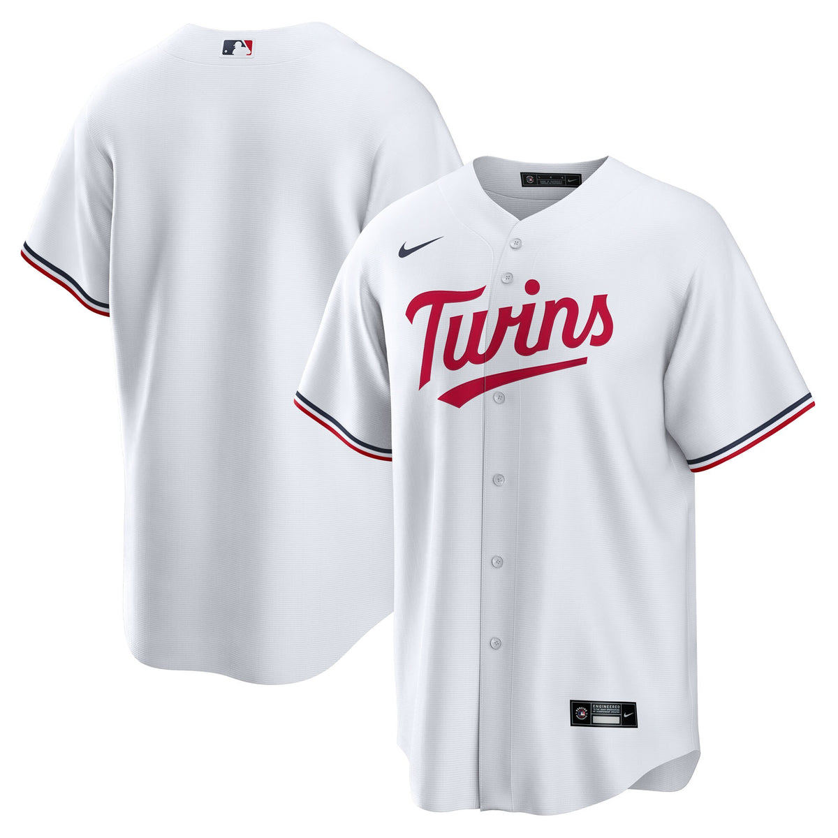 Minnesota Twins White Home Big & Tall Replica Jersey