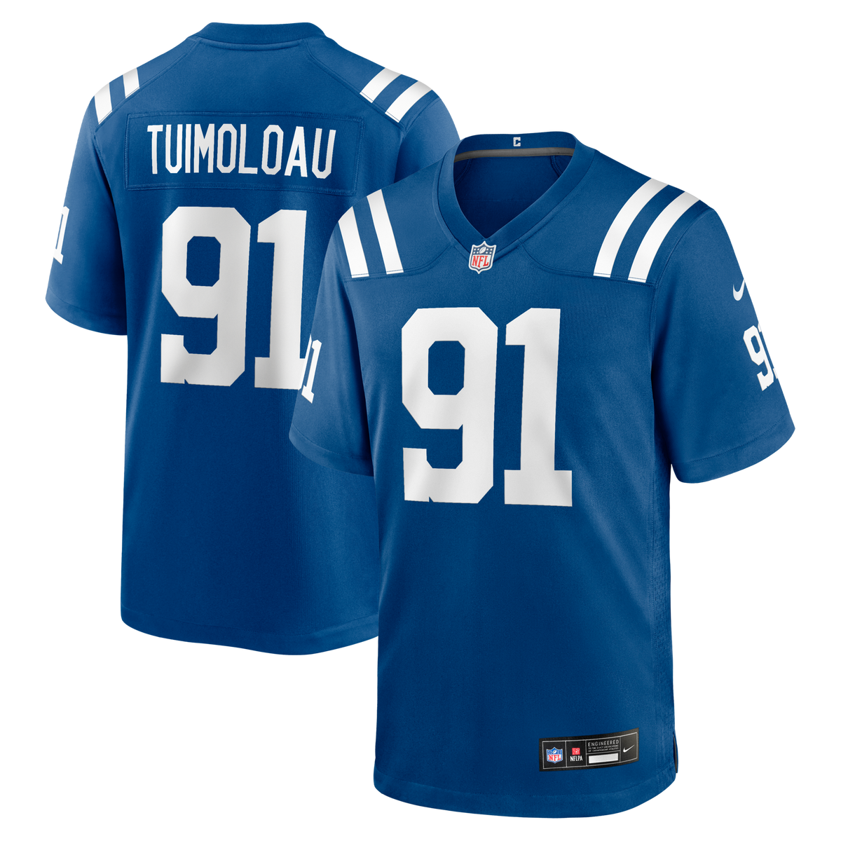 Indianapolis Colts JT Tuimoloau Royal Team Game Jersey