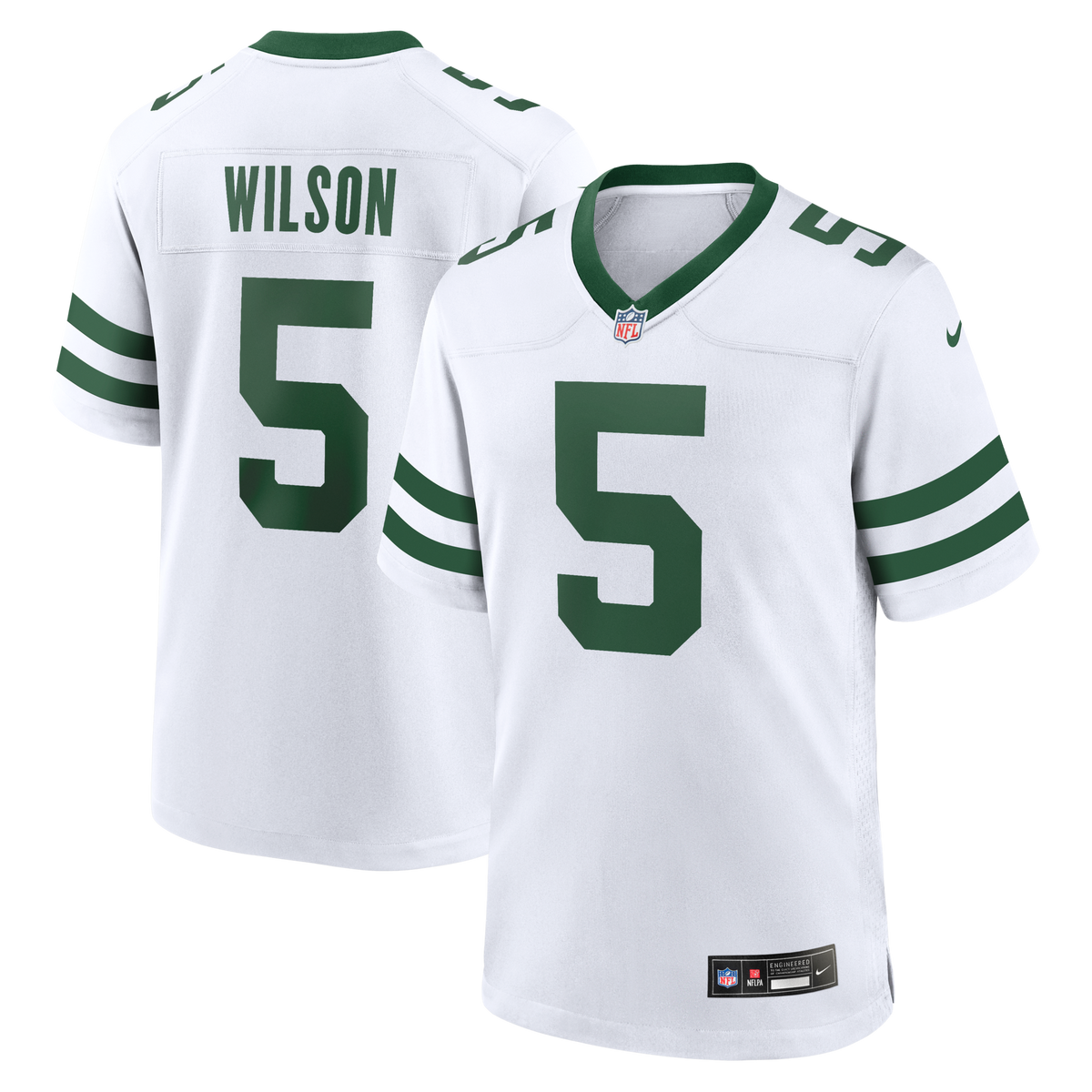 New York Jets Garrett Wilson Legacy White Game Jersey