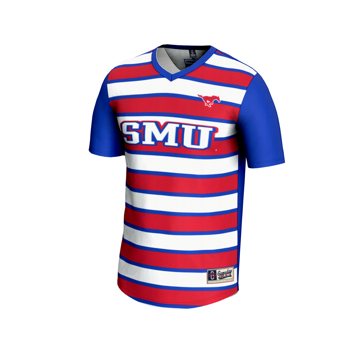 #1 SMU Mustangs GameDay Greats Lightweight Soccer Fashion Jersey - Royal