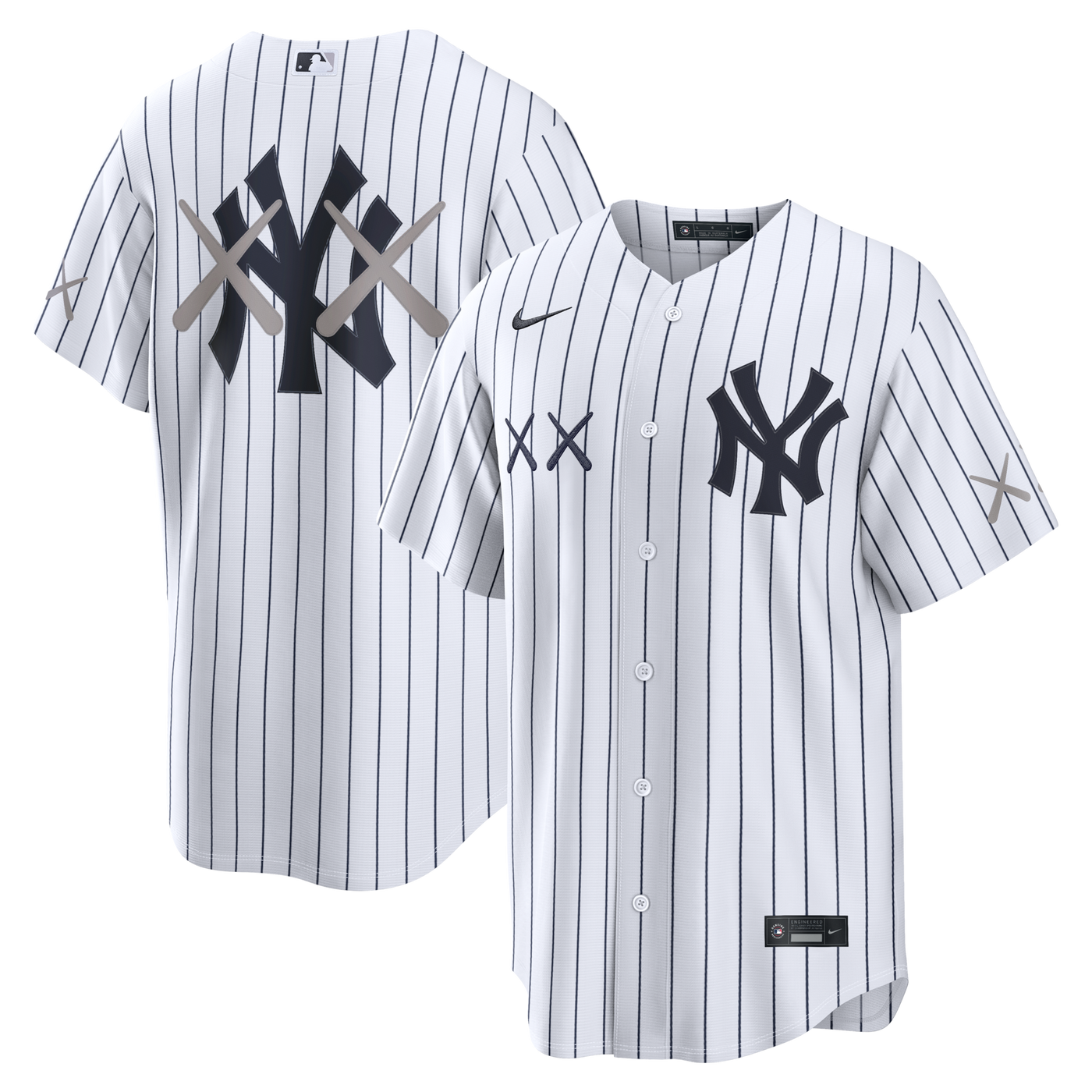New York Yankees Nike x KAWS White Stadium Jersey