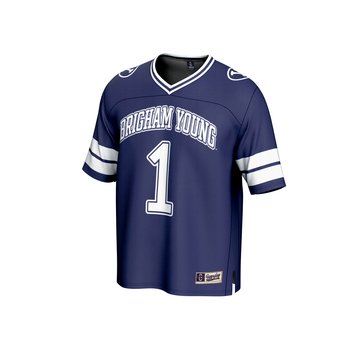 #1 BYU Cougars GameDay Greats Collegiate Football Fashion Jersey - Navy