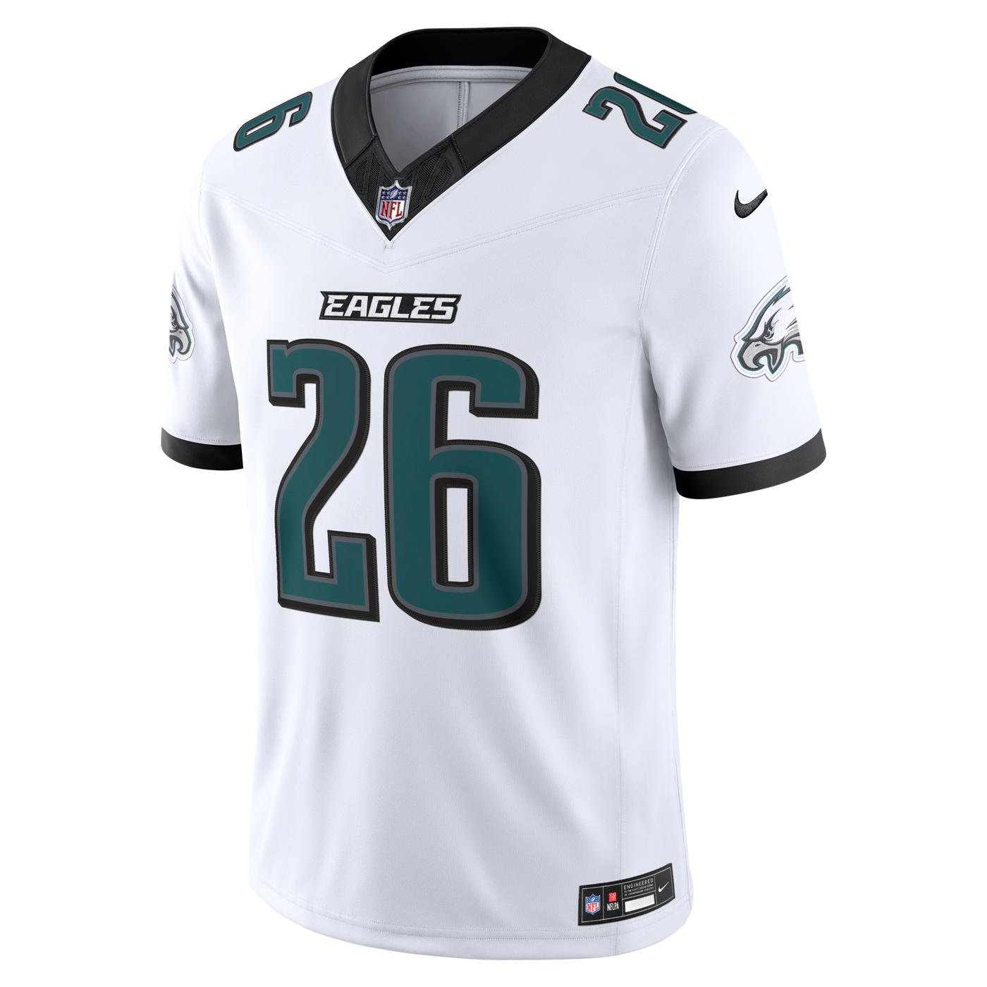 Philadelphia Eagles Saquon Barkley Nike White Vapor F.U.S.E. Stitched Limited Jersey