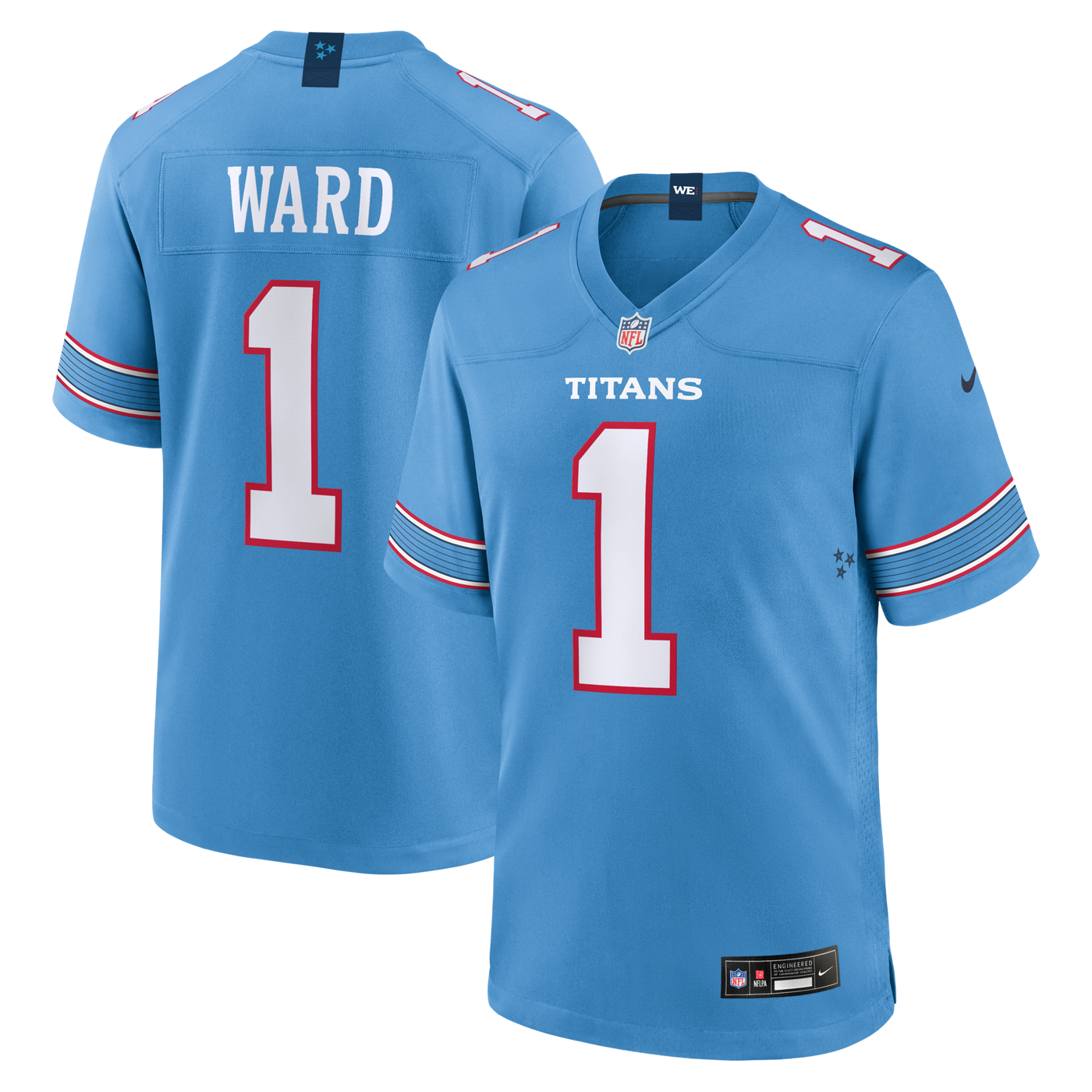 Tennessee Titans Cameron Ward Nike Light Blue Game Jersey