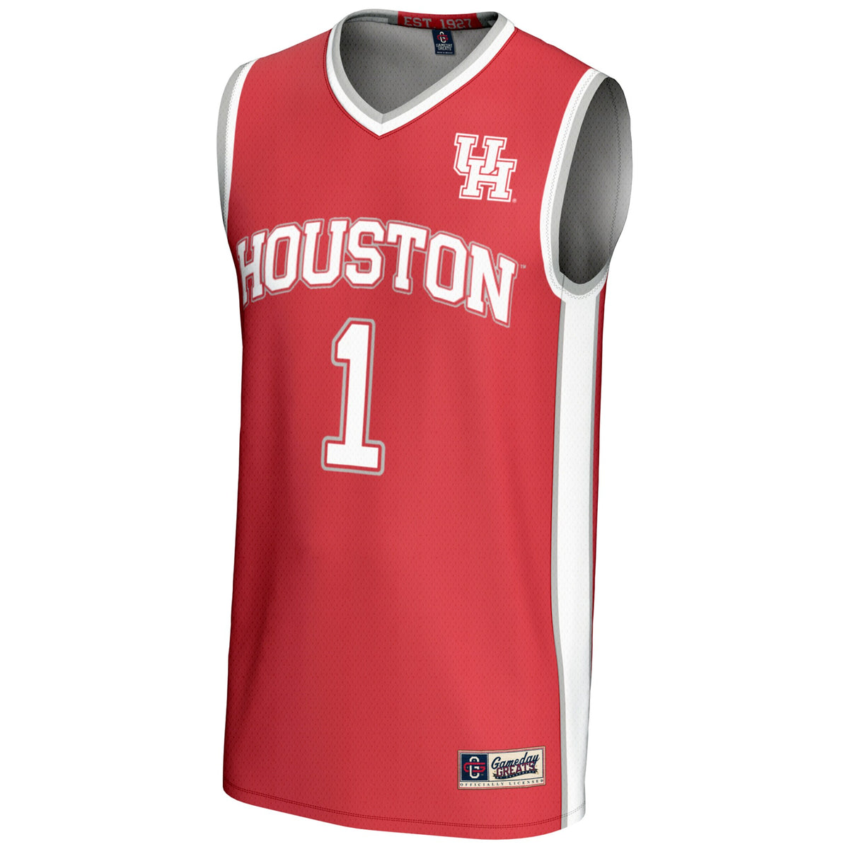 #1 Houston Cougars GameDay Greats Lightweight Basketball Jersey - Red
