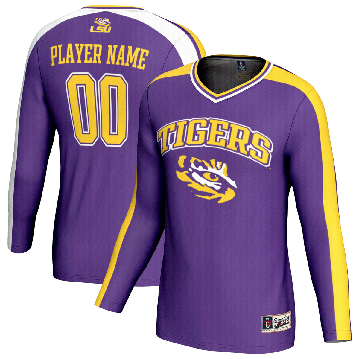 LSU Tigers GameDay Greats NIL Pick-A-Player Lightweight Collegiate Volleyball Fashion Jersey - Purple