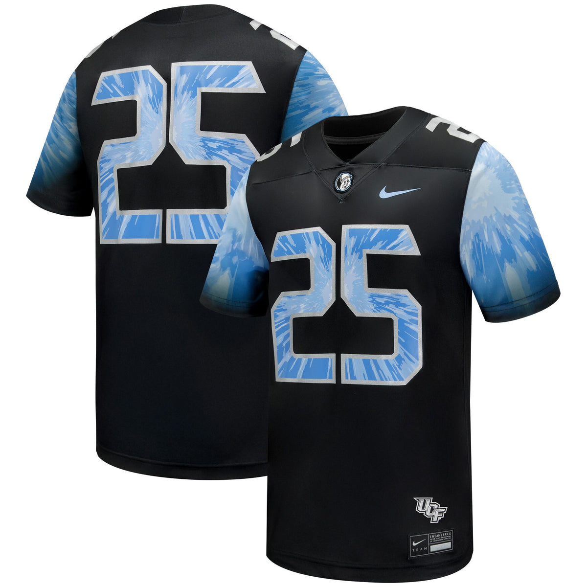 #25 UCF Knights 2025 Space Game Football Game Jersey - Black