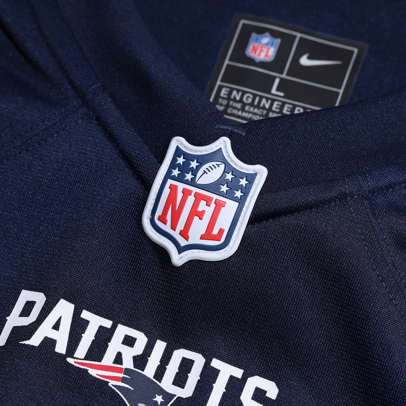New England Patriots A.J. Brown Nike Navy Team Game Jersey