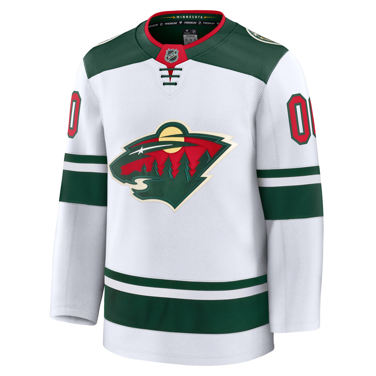 Minnesota Wild Fanatics White Away Premium Custom Jersey