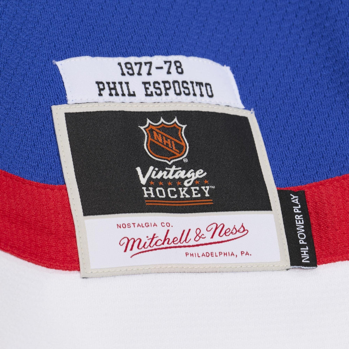 New York Rangers Phil Esposito Mitchell & Ness Blue 1977/78 Power Play Jersey