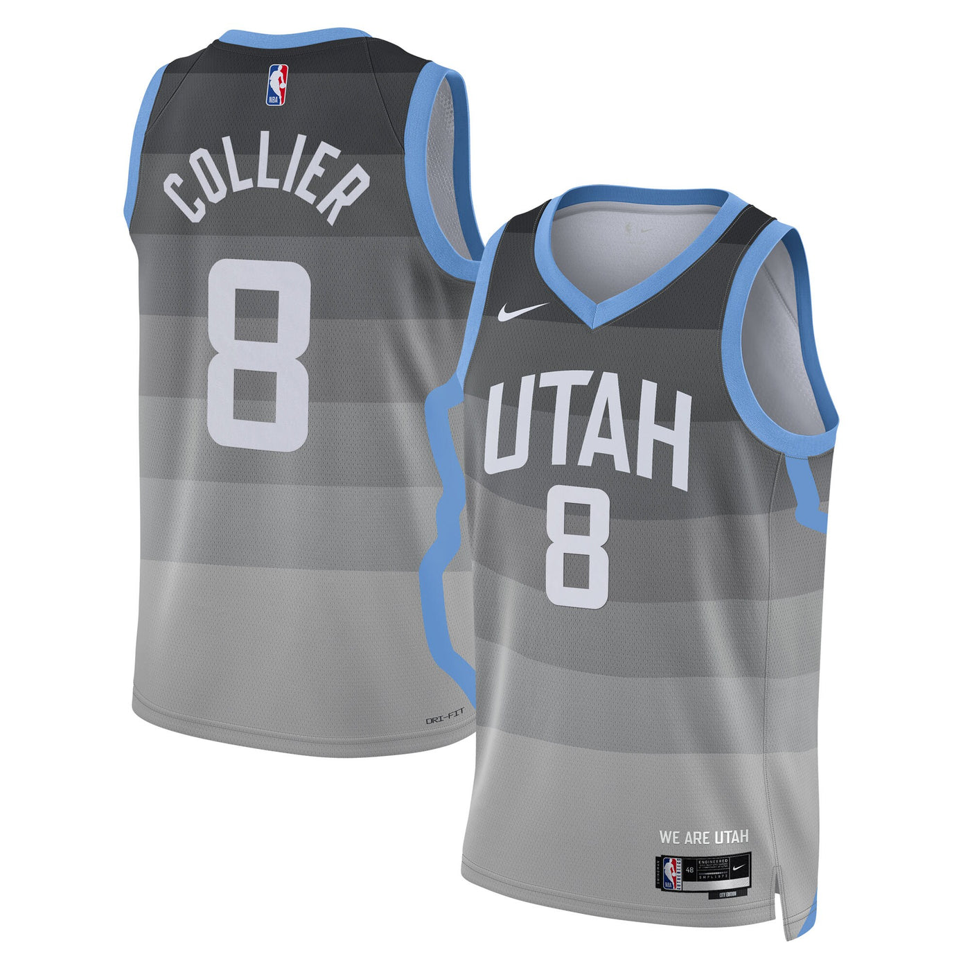 Utah Jazz Nike 2025/26 City Edition Swingman Jersey - Gray - Isaiah Collier