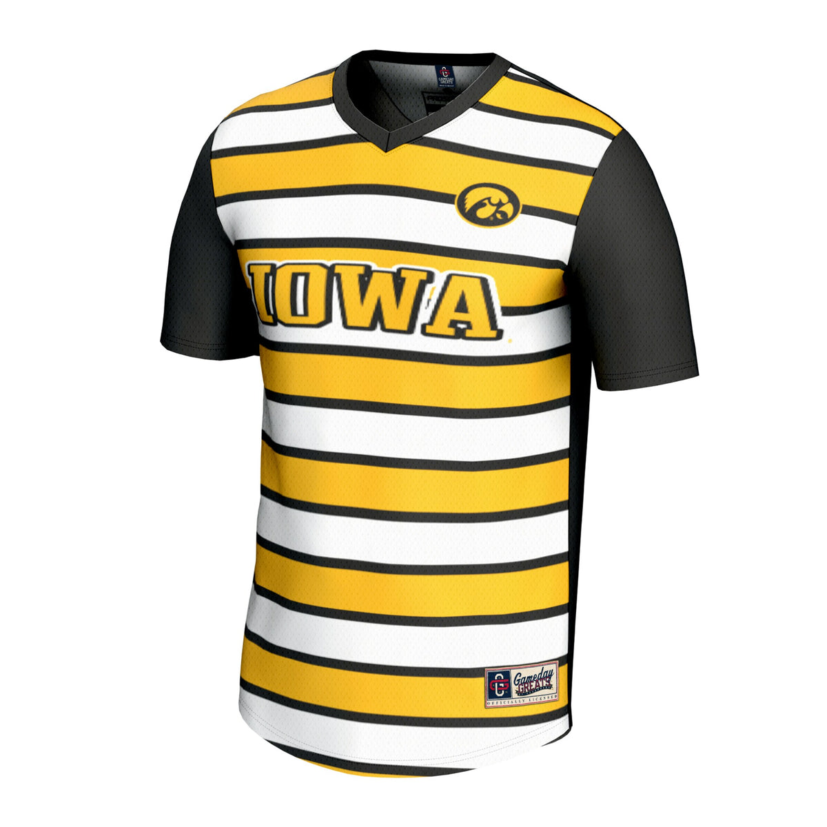 Iowa Hawkeyes GameDay Greats Lightweight Collegiate Soccer Fashion Jersey - Black
