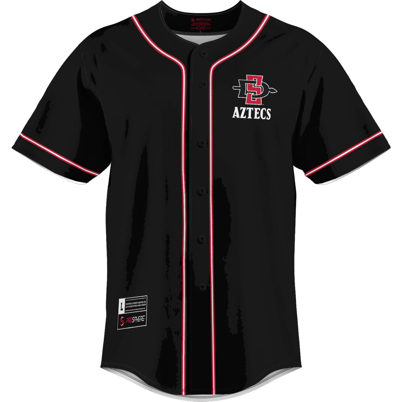 GameDay Greats Scarlet San Diego State Aztecs Lightweight Baseball Jersey