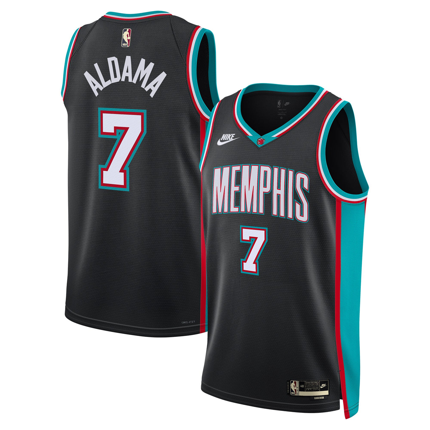 Memphis Grizzlies Nike Classic Edition Jersey - Black - Santi Aldama