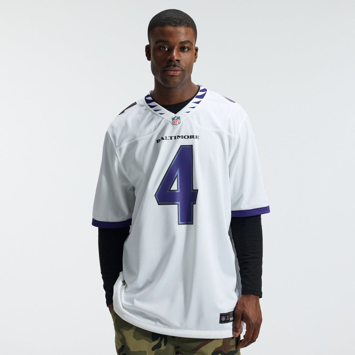 Baltimore Ravens Zay Flowers Nike White Game Jersey