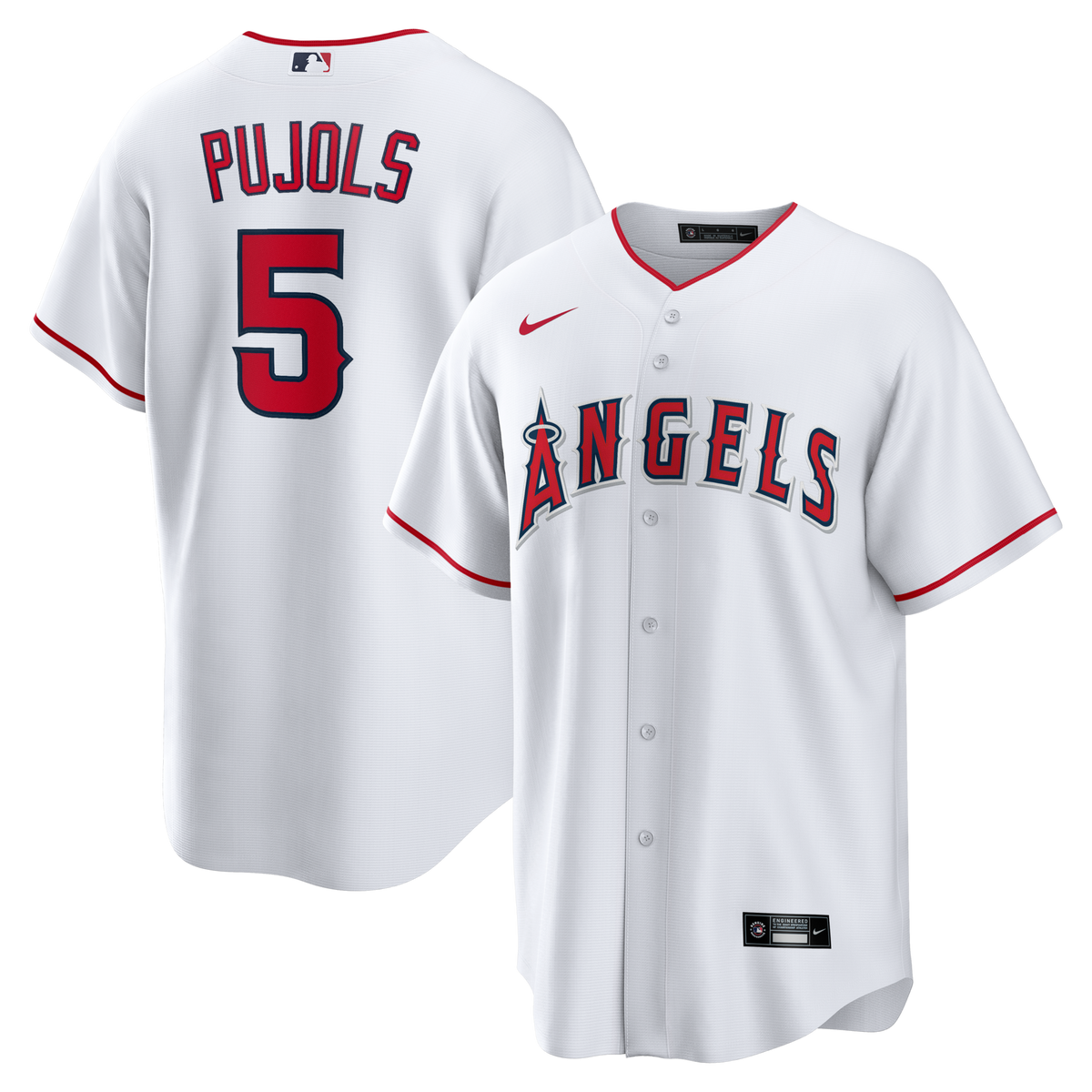 Los Angeles Angels Albert Pujols White Home Retired Player Replica Jersey