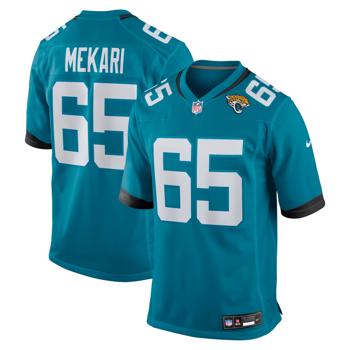 Jacksonville Jaguars Patrick Mekari Teal Team Game Jersey