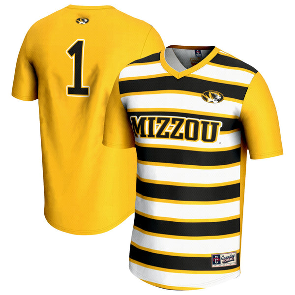 GameDay Greats #1 Gold Missouri Tigers Lightweight Soccer Fashion Jersey