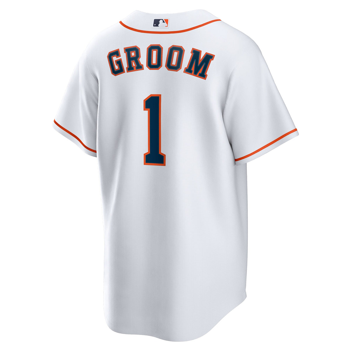 Houston Astros White #1 Groom Home Replica Jersey