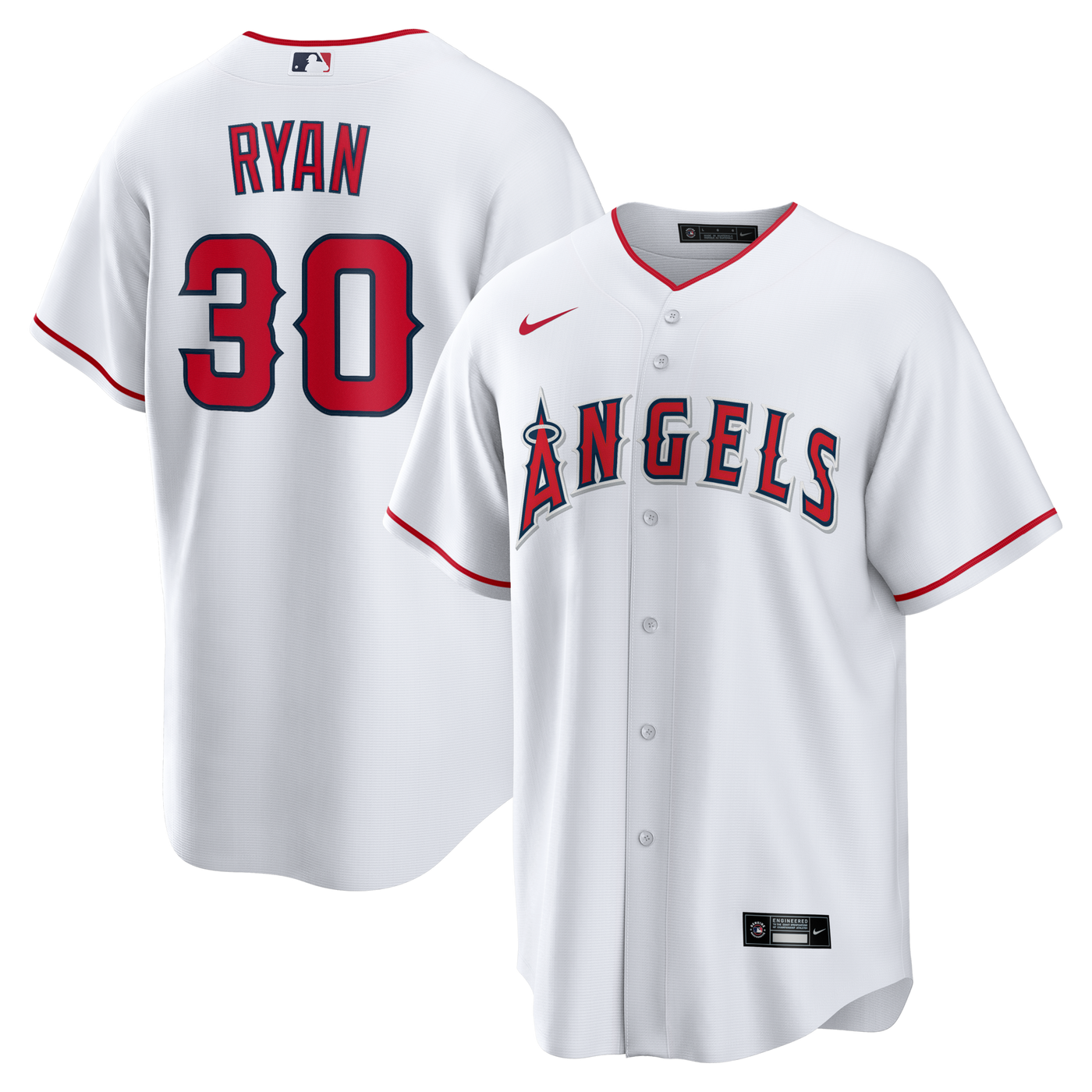 Los Angeles Angels Nolan Ryan Nike White Home Retired Player Replica Jersey