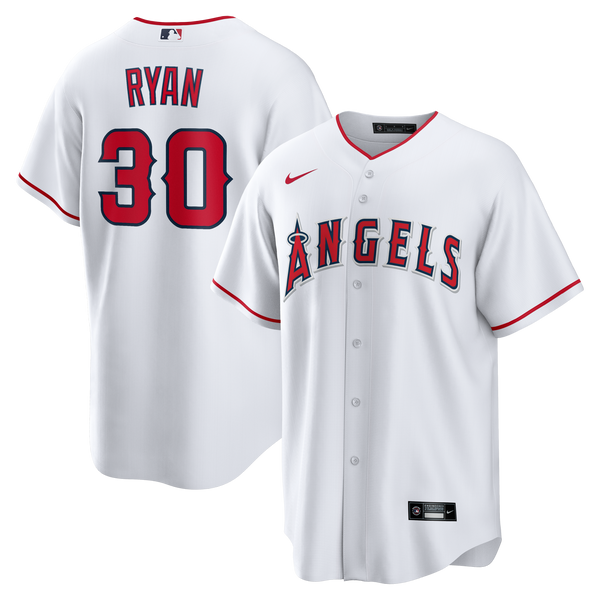 Los Angeles Angels Nolan Ryan Nike White Home Retired Player Replica Jersey