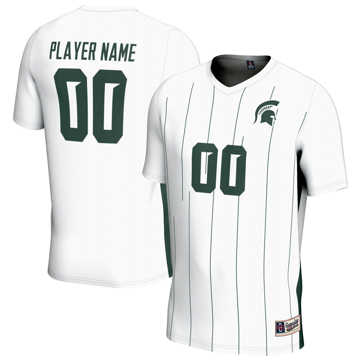Michigan State Spartans GameDay Greats NIL Pick-A-Player Soccer Jersey - White